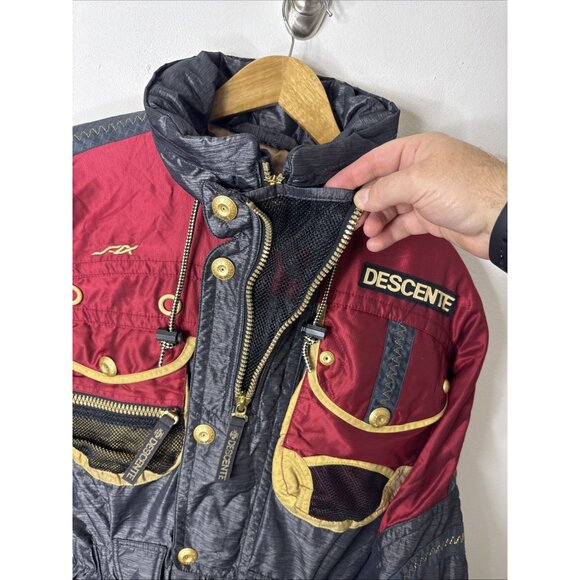 Vintage Descente Ski Suit Men’s Small Suisse Ski Team Official Supplier 80s - Picture 10 of 16